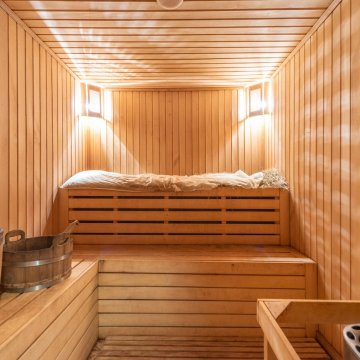 wooden sauna